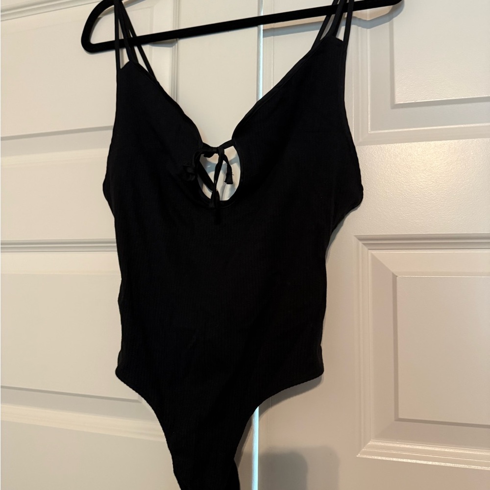 Victoria's Secret Black Textured Bodysuit - Never Worn!!